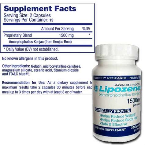 Lipozene Ingredients Review | Does it work?, Side Effects & Ingredients