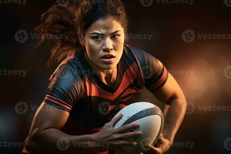 Female rugby players competing on the rugby field 29883653 Stock Photo ...