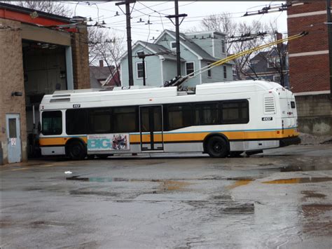 MBTA Neoplan trackless trolley | Boston history, Boston, Bus terminal