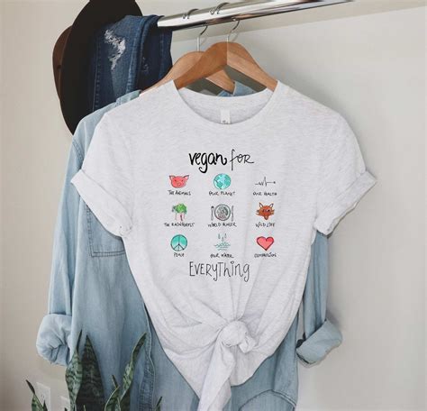 Vegan T Shirt Vegan for Animals for Everything Perfect Gift - Etsy