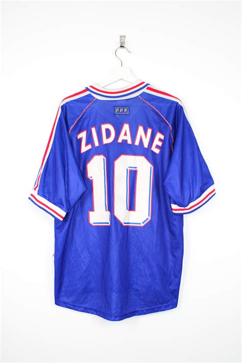 1998-00 France home jersey (#10 ZIDANE) - XL • RB - Classic Soccer Jerseys