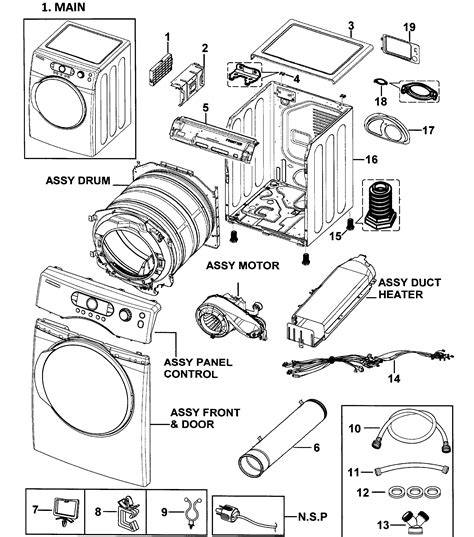 Samsung Electric Dryer Wiring Diagram - Colorin