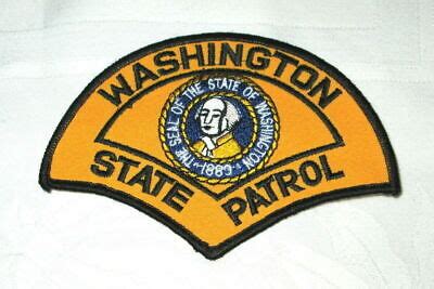 **Large WASHINGTON STATE PATROL PATCH - NEW** | eBay