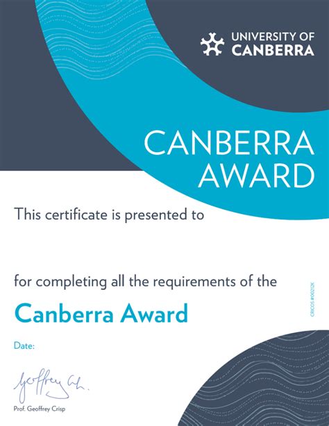 Canberra Award • University of Canberra • Accredible • Certificates, Badges and Blockchain