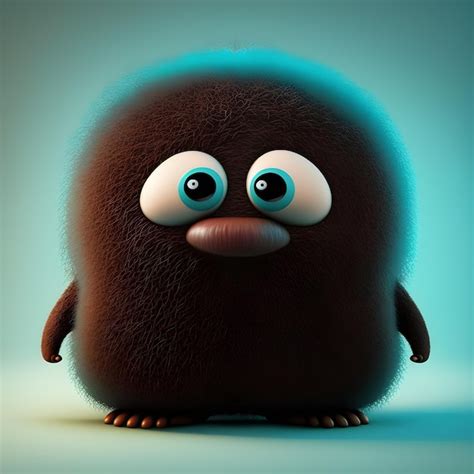 Premium Photo | Super cute mole in the style of pixar cartoon generative ai