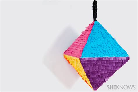 Geometric piñata DIY