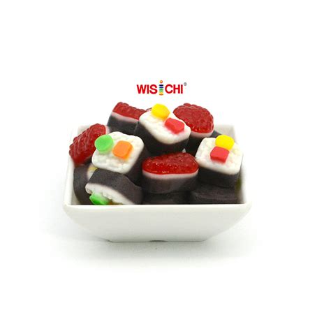 halal custom gummy shape sushi gummy candy- WISKY