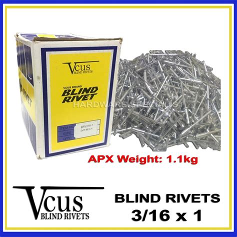 Blind Rivets 3/16” x 1” VCUS Brand | Shopee Philippines