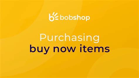 How to buy on Bob Shop - YouTube