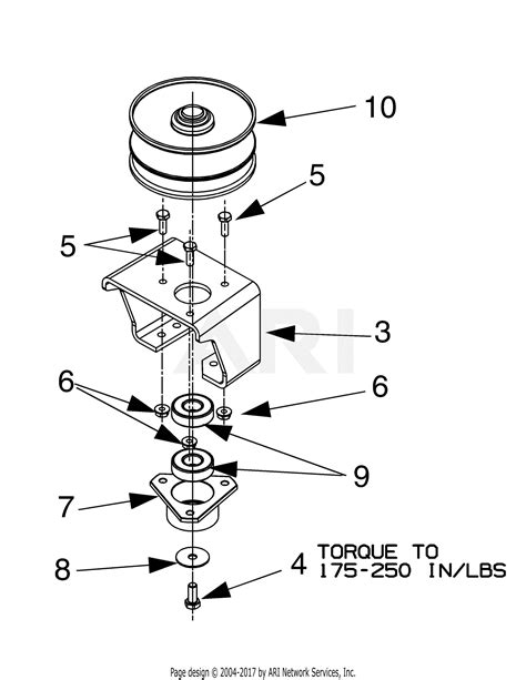 Troy Bilt 14BV809H063 (2001) Parts Diagram for Variable Speed Pulley