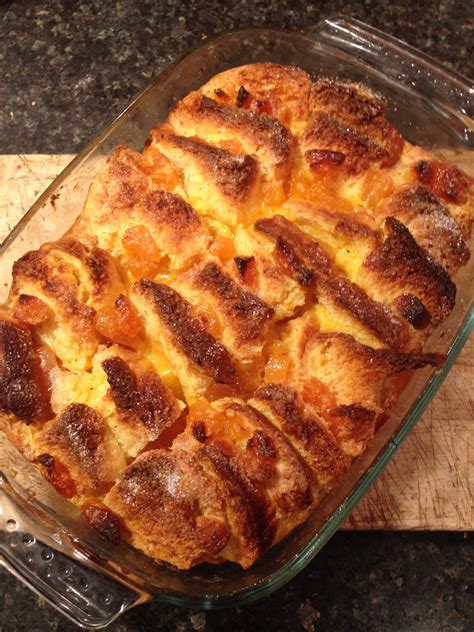 [Homemade] Brioche bread & butter pudding with apricots #recipes #food #cooking … | Brioche ...