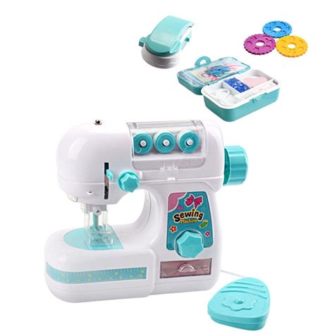 Houkiper Kids Simulation Sewing Machine Toy Sewing Toys Educational Learning Toys For Girl ...