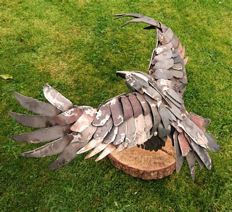 Bespoke, Hand-made Bald Eagle sculpture. This custom piece was designed by our artists and is ...