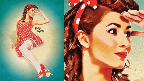 How To Create a Retro Pin-Up Poster in Photoshop - YouTube