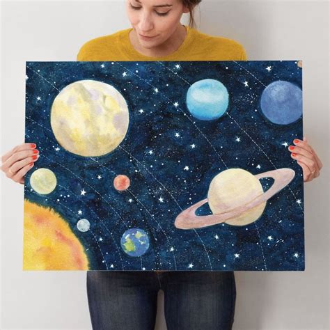 Solar System Wall Art Prints by Alexandra Dzh | Minted | Planet ...