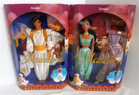 1992 Aladdin & Jasmine From Disney's Aladdin 12in. Doll Set by Mattel ...