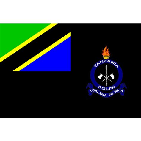 Flag: Tanzania Police Forces | landscape flag | 1.35m² | 14.5sqft ...