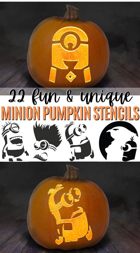 Minion Pumpkin Stencils: 22 of the Best Printable Pumpkin Templates ...