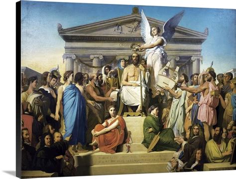 The Apotheosis of Homer, 1855, Copy from a work | Oil painting ...