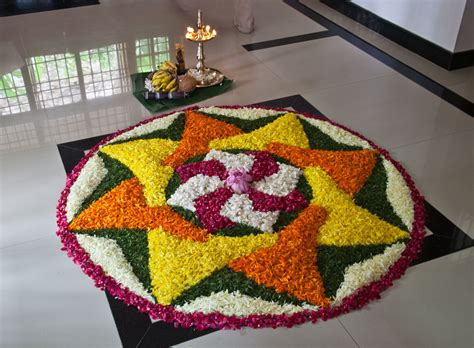 Onam Pookalam Designs Photos And Simple Onam Pookalam Designs Outline - Kerala9.com