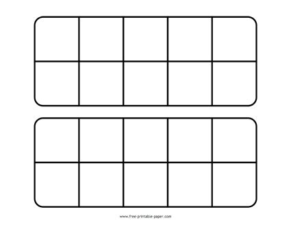 Printable Ten Frame (PDF)