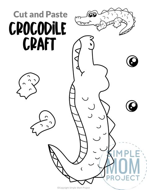 Printable Crocodile Craft Template