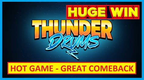 HUGE WIN! Thunder Drums is a HOT NEW SLOT and I CRUSH IT! - YouTube