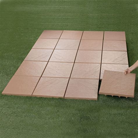 Create an instant patio-on any grass, dirt or sand surface! ultra | Cheap patio floor ideas ...