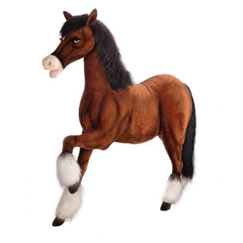 Clydesdale Prancing Stuffed Animal | Giant Horse Plush Toy | Hansa Toys