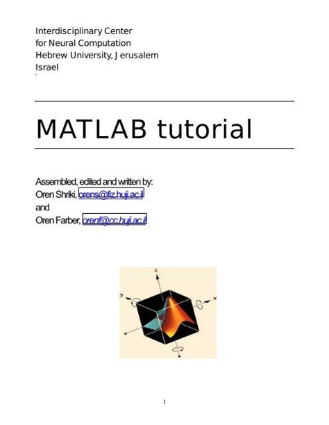 Matlab tutorial - daseut