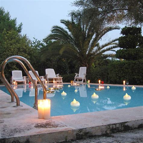 Pool Party Wedding Flickering Waterproof Tea Lights Battery Operated Tealights Pack of 24 ...