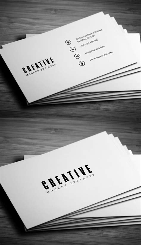 Minimal Business Card #businesscards #businesscardesign #printready #psdtemplates Cv Inspiration ...