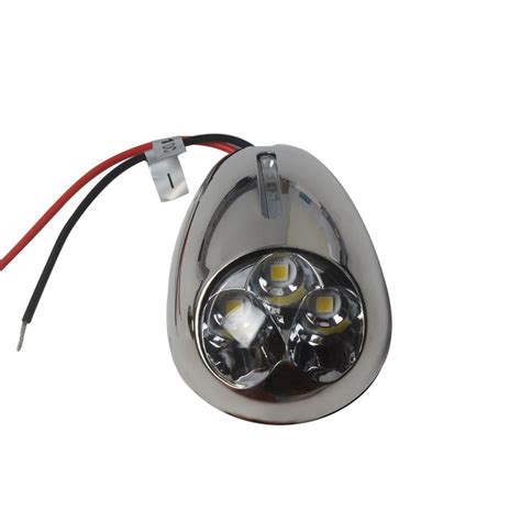 12V 316 Stainless Steel Surface Mount LED Docking Light Marine Boat ...