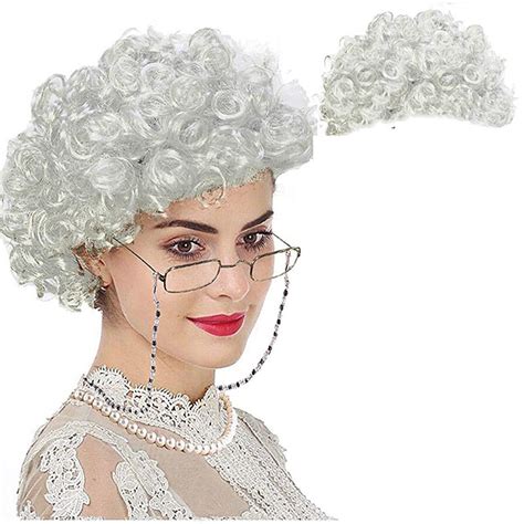 Madea Wig Old Lady Cosplay Set - Grandmother Wig Wig CapMadea Granny ...