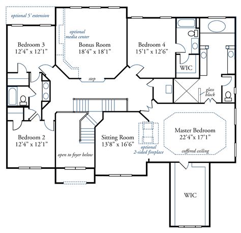 Buckingham_FloorPlans_Updated2ndFloor | John Henry Homes | John Henry Homes