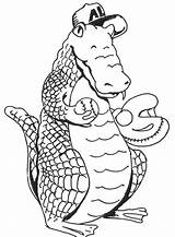 Cute Alligator Coloring Page  Free Printable Pages For Kids sketch template