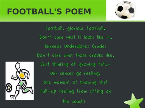 Football's poem