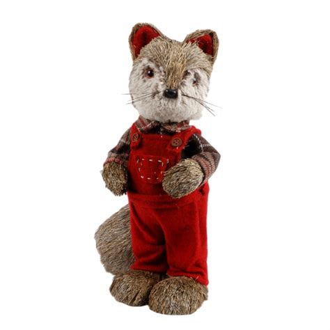 13 Inch H Christmas Decorative Fox