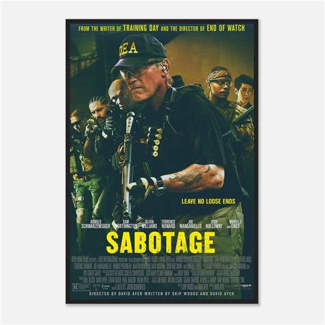 Sabotage Movie Poster, Sabotage Classic Movie Poster - Citiesbox