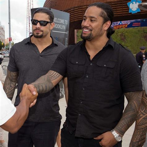 Roman and one of the Uso brothers (With images) | Wwe roman reigns ...