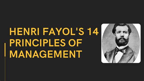 Henri Fayol's 14 principles of management