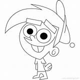 Timmy Turner Fairly Oddparents Coloring Sketch Page sketch template