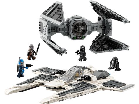 LEGO 75348 Star Wars Mandaloriański myśliwiec Fang Fighter kontra TIE ...