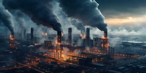 The industrial factory pollution with . 23845363 Stock Photo at Vecteezy