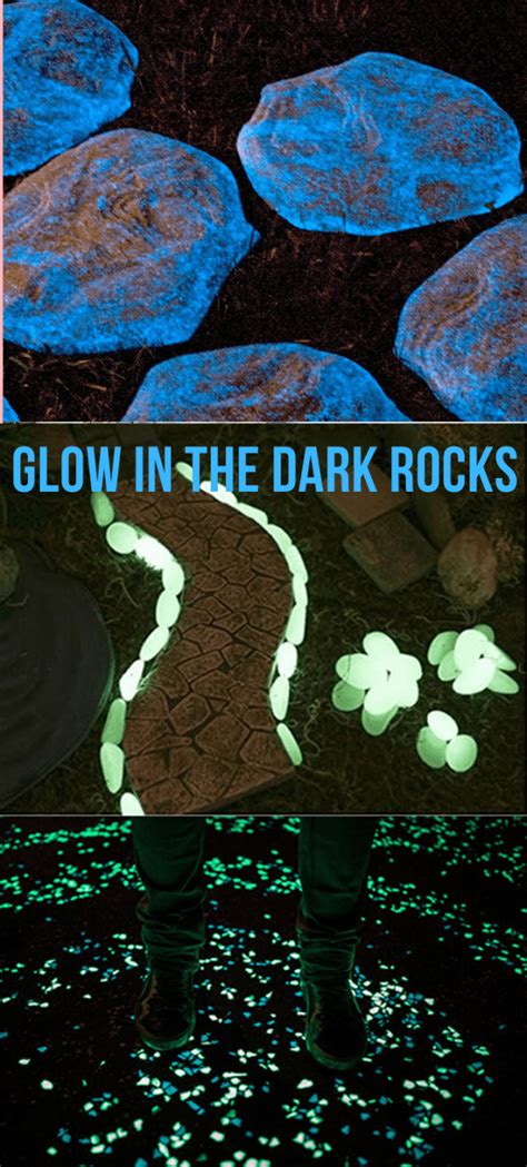 Easy DIY Pathways with Glow in the Dark Rocks