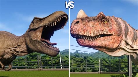 Jurassic World Evolution - T-REX vs CERATOSAURUS - Gameplay (PS4 HD) [1080p60FPS] - YouTube