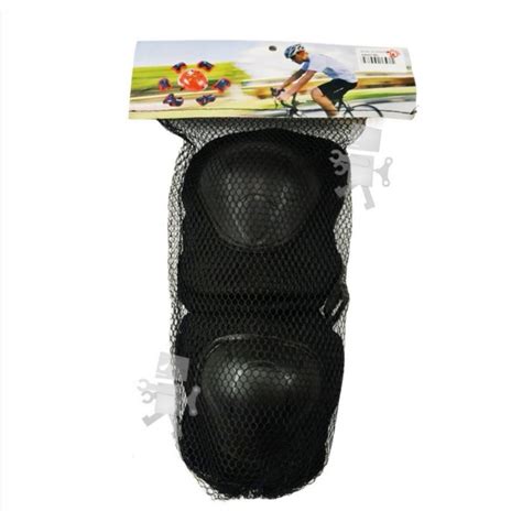 Adjustable Black Outdoor Rollerblades Safety Gear Wrist Elbow and Knee ...