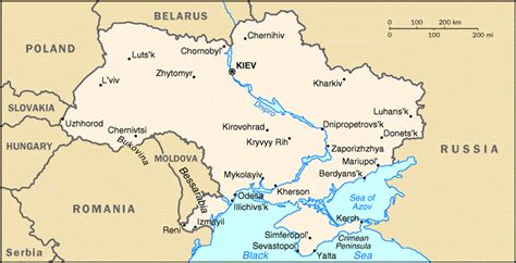 Dnieper River Map