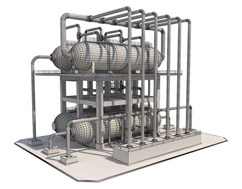 Industrial Silo - 3D Model by virtual3d