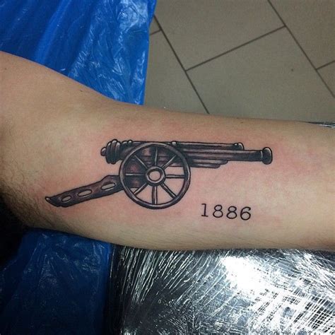 #arsenal #arsenaltattoo #football #soccer #tattoo #cannon #cannontattoo ...